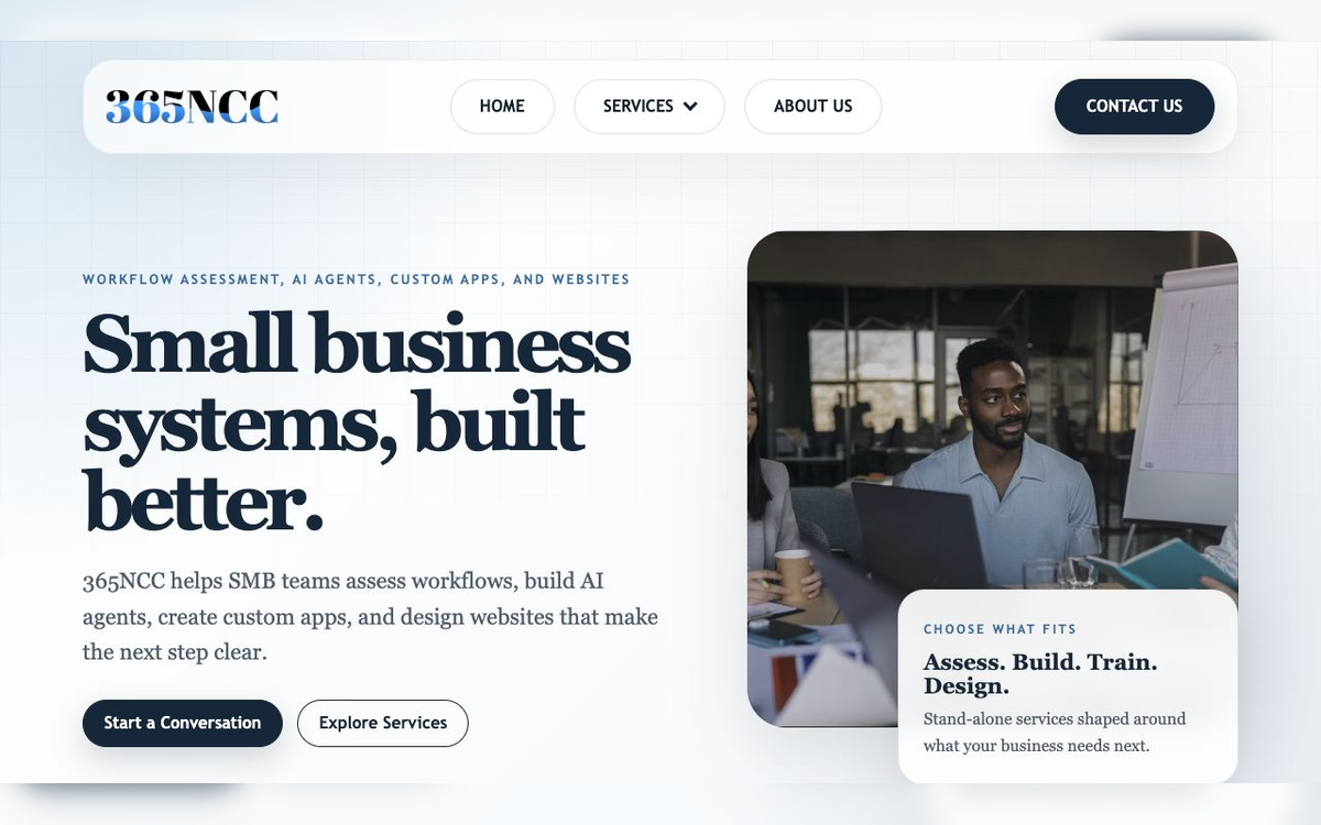 365NCC.com site preview